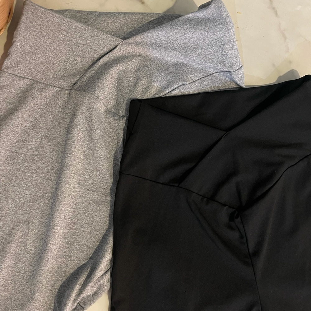 Extra Small Black and Grey Shein Shorts